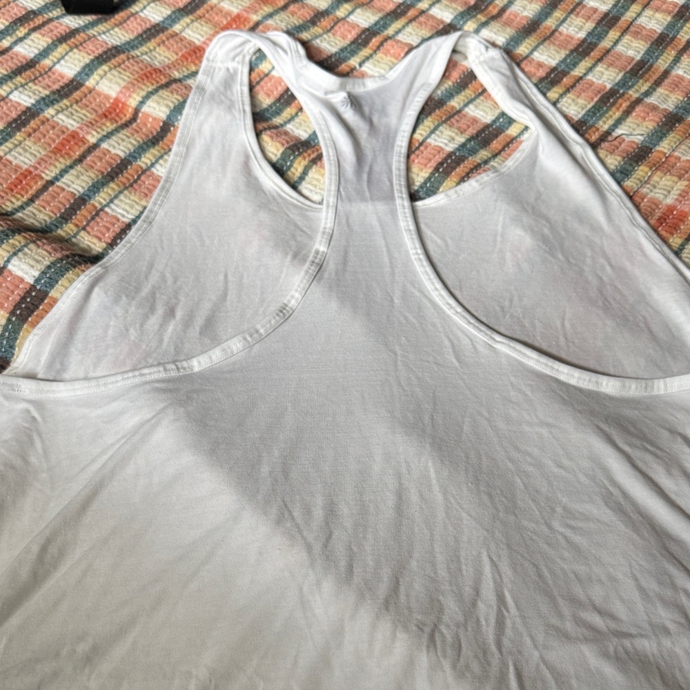 Athleta White Racerback Performance Tank - Picture 4 of 6